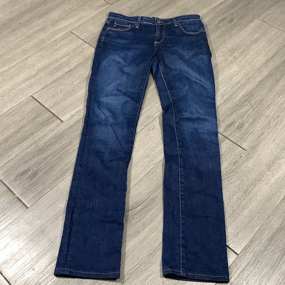 AG ADRIANO GOLDSCMIED “The Harper” Essential Straight DarkWash Straight Jeans - Picture 7 of 12